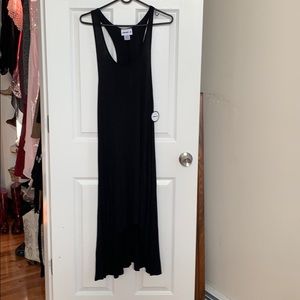 Black high low swim suit coverup 14/16